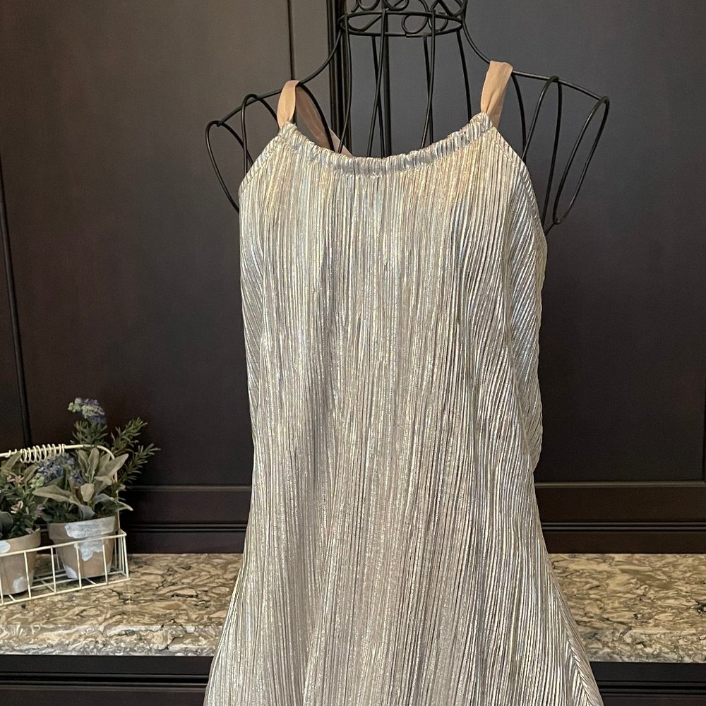 Silver Metallic Halter Top by Outback Red